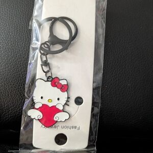 Hello Kitty Key Holder with Pink Bow and Red Heart
